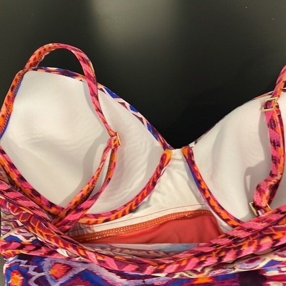 La Blanca Swim Tankini Top Size 6 - Picture 5 of 8